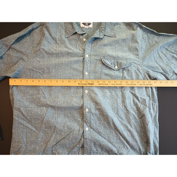 Vintage Dockers Men's Shirt Size XL Striped Button Down Long Sleeve Collared - Picture 10 of 12